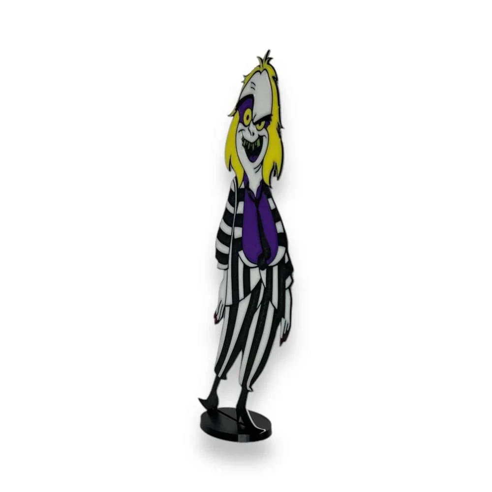 Cartoon Beetlejuice Figurine – Unique Halloween Tabletop Decor